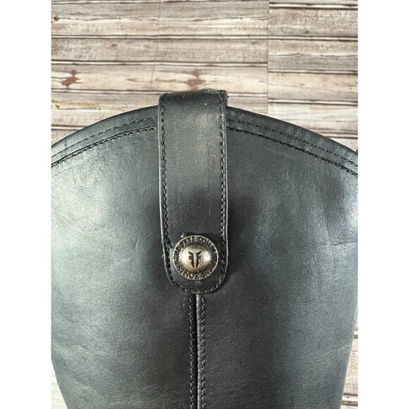 Frye Melissa Leather Riding Boots Shoes size 8.5 B color black mspr $345 - Picture 8 of 9